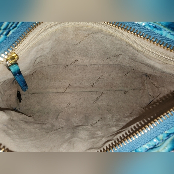 Brahmin Clutch Turquoise Clutch Shoulder Bag - Picture 6 of 16